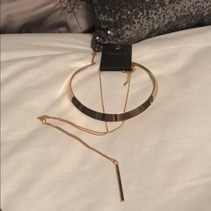 Forever 21 Gold Chocker Necklace